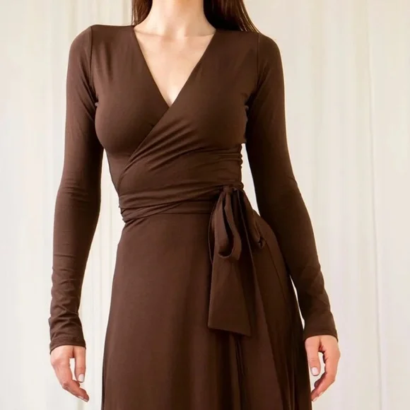 NWT AYM Bamboo Ballet Wrap Top - Picture 3 of 8